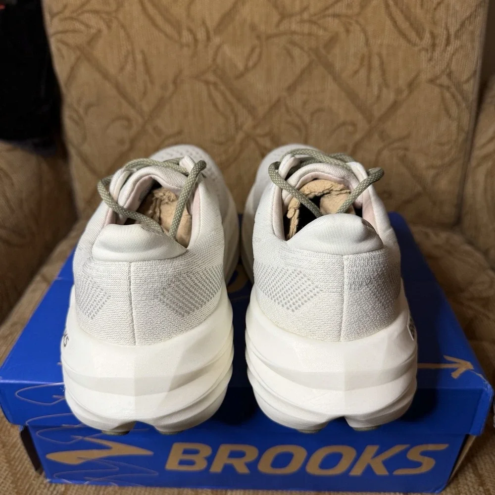 Brooks Men's Glycerin Max Running Shoes, Grey/Dusty Olive/Tea, US Size 8 - Picture 6 of 10